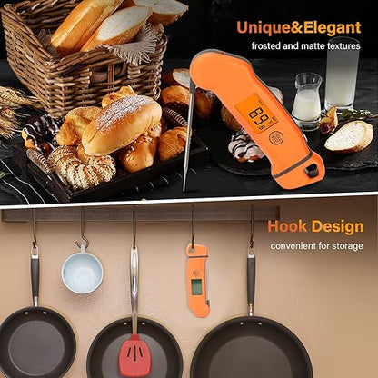 Inkbird Rechargeable Meat Thermometer IHT-1S, Instant Read Meat Thermometer Waterproof Digital Food Cooking Thermometer, Kitchen Food Thermometer for Grill, BBQ, Smoker, Turkey, Homebrewing, Coffee