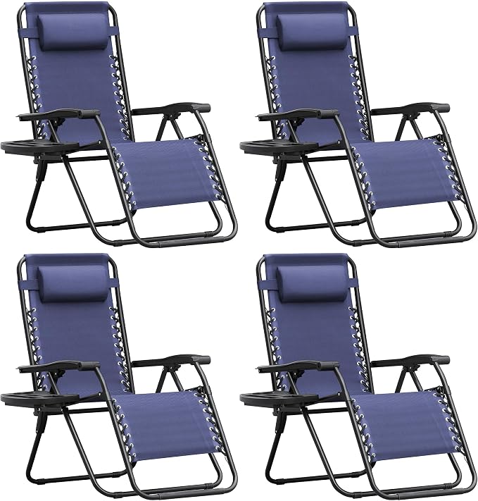 Homall Zero Gravity Chair Patio Folding Lawn Outdoor Lounge Gravity Camp by Homall