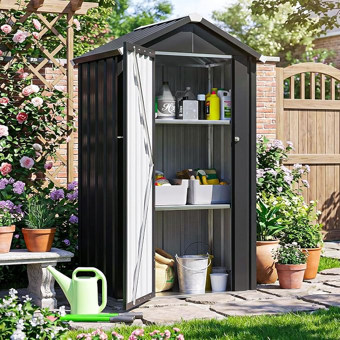 Aoxun Vertical Outdoor Storage Cabinet 2.5’x2’ - Image 3