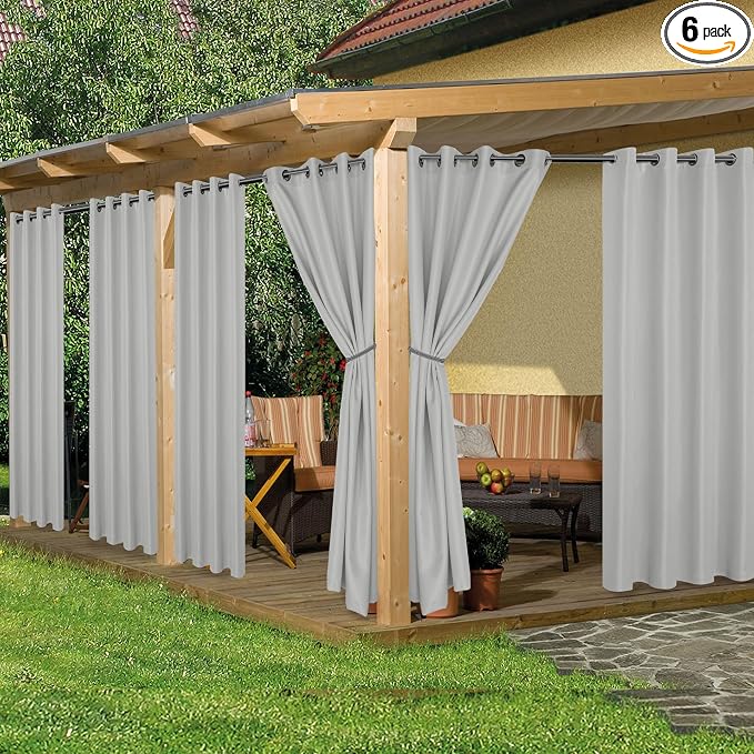 HolidayIdeas Waterproof Outdoor Curtains by HolidayIdeas