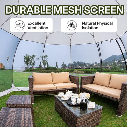 Alvantor Pop Up Screen House Tent, Instant Outdoor Gazebo - Image 3