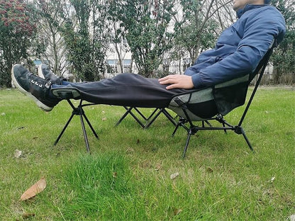 Portable Camping Chair Foot Rest Stool Lightweight Heavy Duty Folding Outdoor Picnic Beach Travel Fishing Backpacking,Durable 600D Oxford Cloth,Sturdy Aluminum Alloy Frame,with Carry Bag