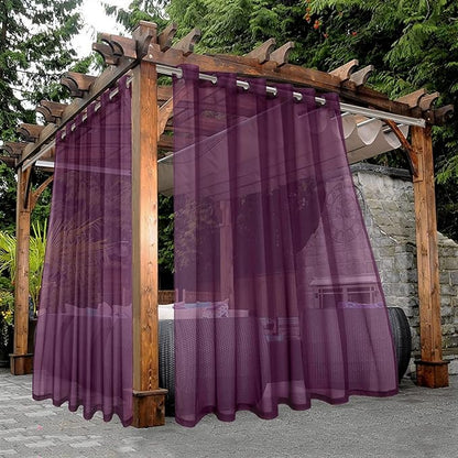 BONZER Waterproof Indoor/Outdoor Sheer Curtains by Bonzer