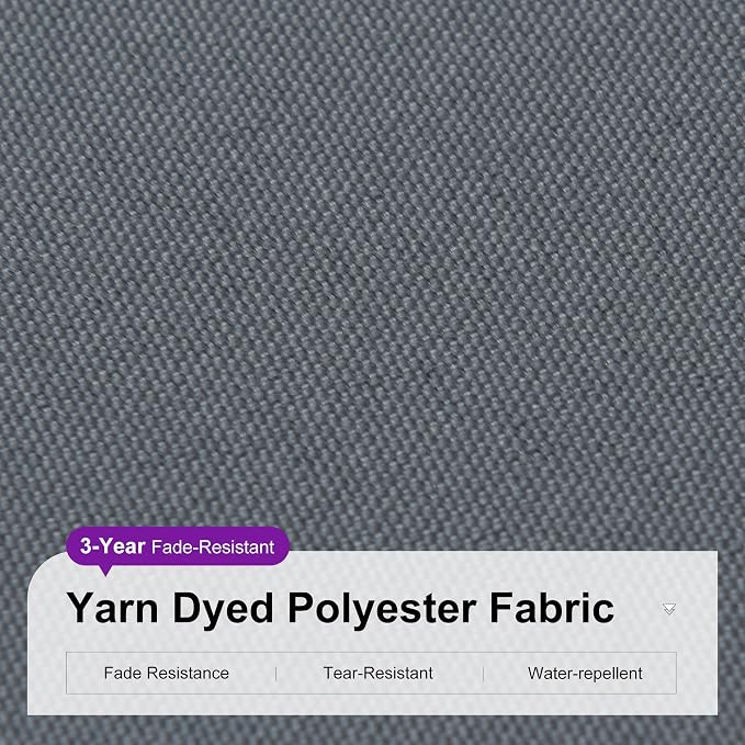 PURPLE LEAF Umbrella with Base & Cover 9' x 9' Custom Height Control Grey | - Image 8