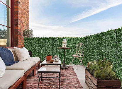 DearHouse Artificial Ivy Privacy Fence - 197x68.9inch Artificial Hedges Fence and Faux Ivy Leaf Fence Decoration for Outdoor Indoor Garden Decor
