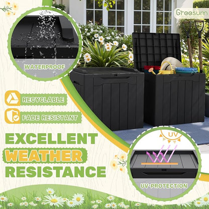 Greesum 31 Gallon Deck Box for Outside, All Weather Outdoor Storage Boxes for - Image 5