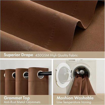 MIULEE Mocha Brown 100% Blackout - Image 7