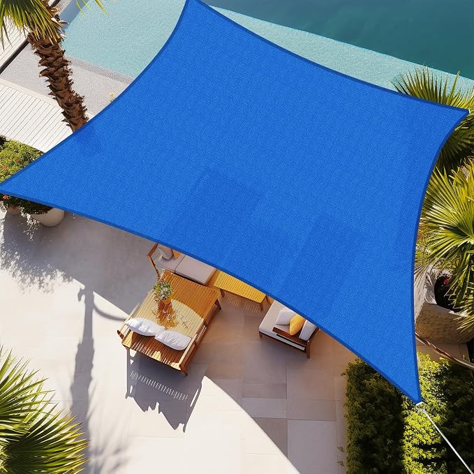 Shade&Beyond 6'x7' Sun Shade Sail Canopy Rectangle, UV Block Breathable Curved by ShadeBeyond