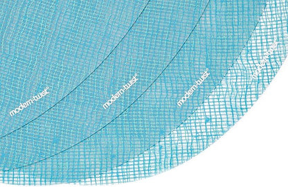 Modern Twist Placemat 100% Food-Grade Silicone, Oval, Waterproof and Reusable, Linen – Seafoam