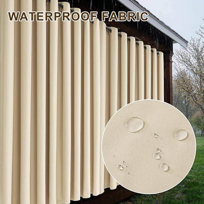 RYB HOME Fade-Resistant Outdoor Curtains - Image 6