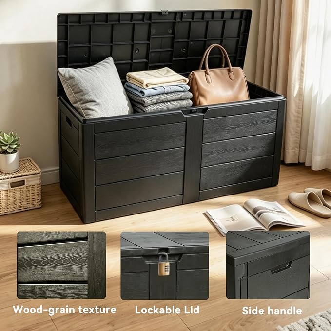 70 Gallon Deck Box, Outdoor Storage Box Waterproof, Patio Storage | Package - Image 5