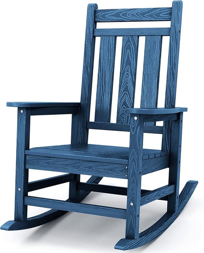 Oversized Outdoor Rocking Chair, HDPE Patio Rockers by KINGYES