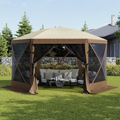 Aoxun 12x12ft Pop Up Gazebo, Gazebo Screen Tent - Image 2