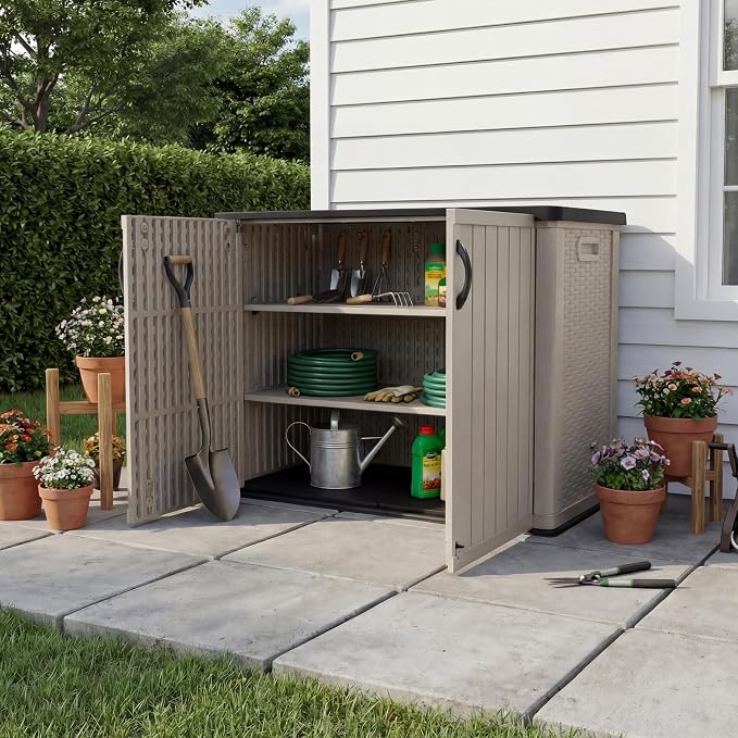 Patiowell 26 cu.ft Resin Outdoor Storage Cabinet, Waterproof, - Image 9