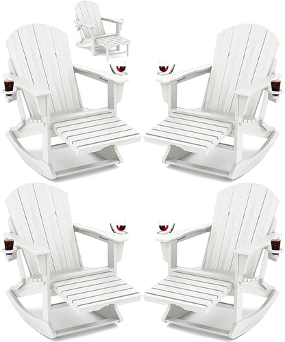 Adirondack Rocking Chair Set of 4 by KINGYES