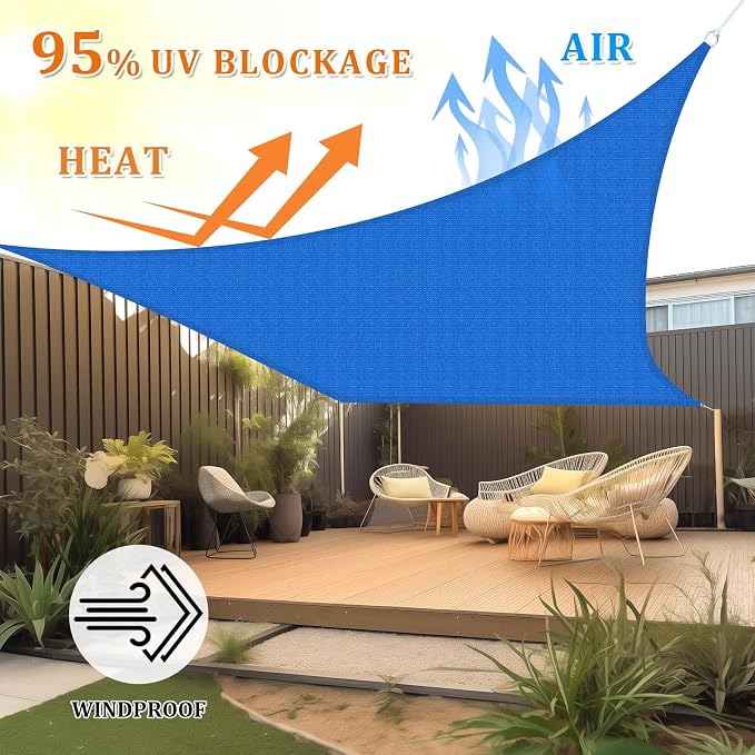 Shade&Beyond 14'x20' Sun Shade Sail Canopy Rectangle, UV Block Breathable - Image 2