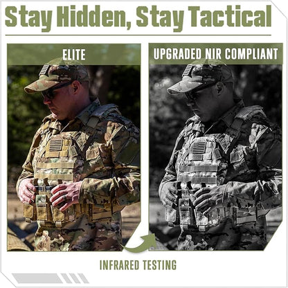 GFIRE Tactical Vest - Airsoft Lightweight Modular 3D Breathable Quick Release Vest, Adjustable Tactical Gear for Training