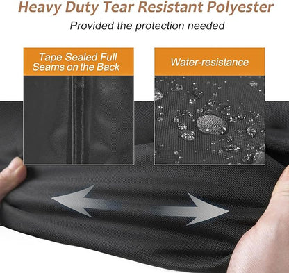 NettyPro Patio Table Cover Square 54 x 54 Inch, Waterproof Outdoor Furniture Dining Set Covers for Table and Chair, Black