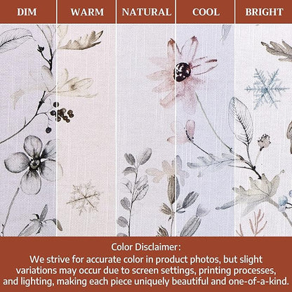 Maison d' Hermine Table Cloth Square Table 100% Cotton 60 x 60 Inches Fall Tablecloth Reusable Everyday Use for Thanksgiving Christmas Decorations Dining Farmhouse Party (Ice Florals)
