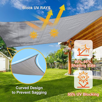 16' x 16' x 16' Triangle Sun Shade Sail, pergola - Image 4
