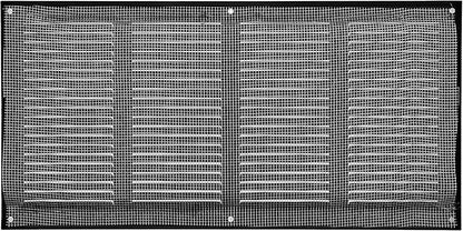 Vent Systems 16" x 8" Inch (Overall Dimensions) Pack of 10 - Anthracite - Air Vent Cover Metal Air Return Grill - Built-in Pest Guard Screen - HVAC Vent Duct Cover for Home Improvement