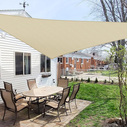 Windscreen4less 23' x 23' x 23' Sun Shade Sail Triangle Outdoor Canopy Cover UV - Image 6