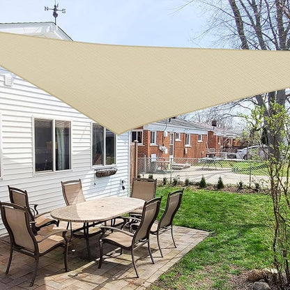 Windscreen4less 24' x 24' x 24' Sun Shade Sail Triangle Outdoor Canopy Cover UV - Image 6