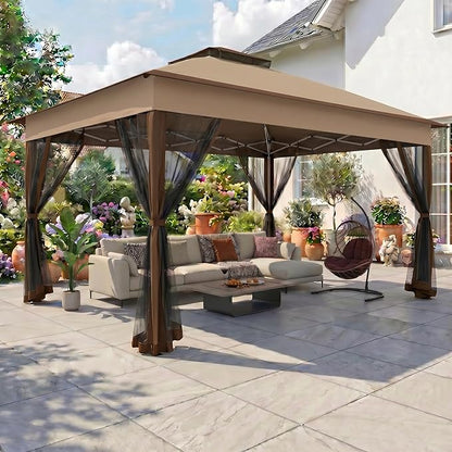 COBIZI 13x13 Pop Up Canopy Tent Gazebos On Clearance- Upgrade Metal Outdoor by COBIZI