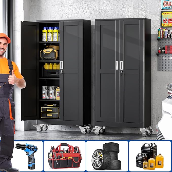 GAIOUS Metal Garage Storage Cabinet - Image 6