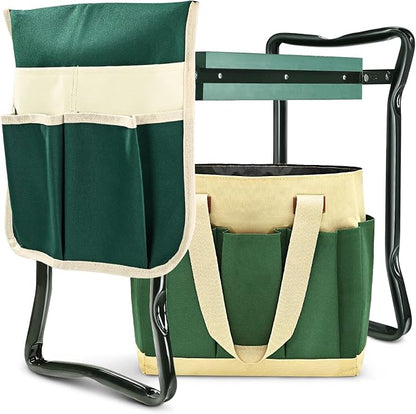 Garden Kneeler and Seat Heavy Duty, Upgraded Widened and Thickened Gardening by KVR