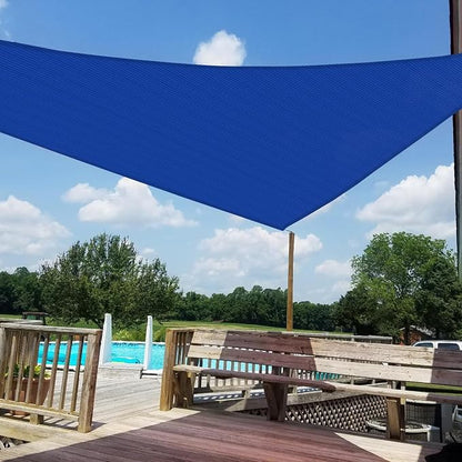 Windscreen4less 5' x 5' x 5' Sun Shade Sail Triangle Outdoor Canopy Cover UV by Windscreen4less
