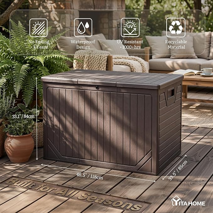 YITAHOME 230 Gallon Extra Large Outdoor Storage Box | Waterproof - Image 2
