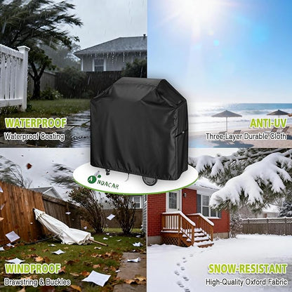 Outdoor Grill Cover for Char Broil Bistro Pro Electric Grill Grill & Griddle-25302146 25302145 25302161, Waterproof Gas Grill Cover Patio BBQ Griddle Covers - 33" L×24" W×37" H, Black