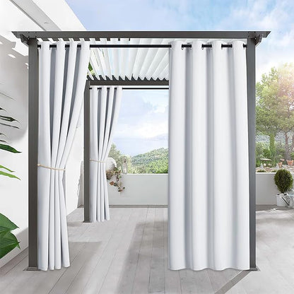RYB HOME Outdoor Curtains for Patio Waterproof Privacy Thermal Insulated | by RYBHOME