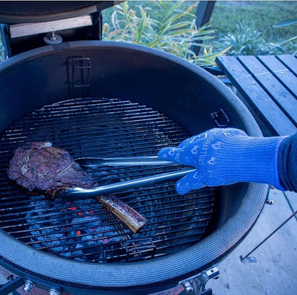 Grill Armor Oven Gloves – 932°F Heat, Fire & Cut Resistant Mitts for BBQ, Grill, Cooking, Grilling, Baking, Smoker & Fire Pit
