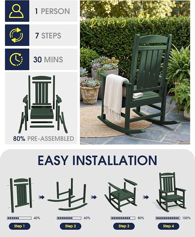 Oversized Outdoor Rocking Chair - Image 8