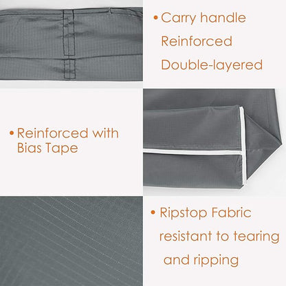 BeeGreen Grey Reusable Grocery Bags Wholesale Gray Reusable Kitchen Bags Bulk Foldable-Machine Washable with Zipper Storage Pouch 50 Packs