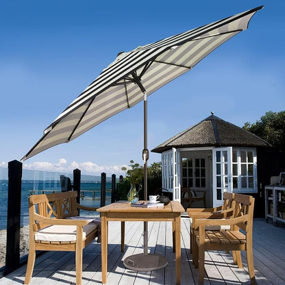 9' Outdoor Patio Umbrella, Outdoor Table Umbrella, Yard Umbrella, Market - Image 6