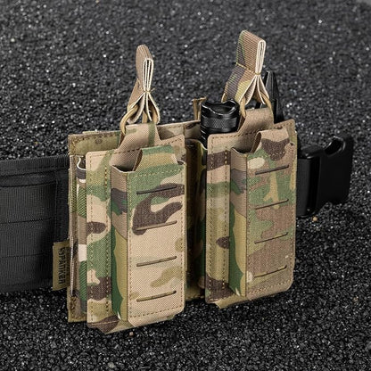 EXCELLENT ELITE SPANKER Tactical Open-Top Single/Double/Triple Molle Mag Pouch for Pistol Mag Pouch Tactical Bag Accessories Holder