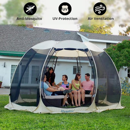 Alvantor Pop Up Screen House Tent, Instant Outdoor Gazebo - Image 6