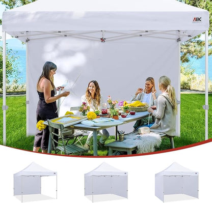 ABCCANOPY Instant Canopy SunWall 10x10 FT, 1 Pack Sidewall Only, No Frame or Top, Gray