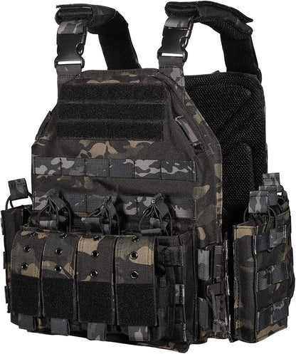YAKEDA Quick Release Tactical Outdoor Vest for Adult