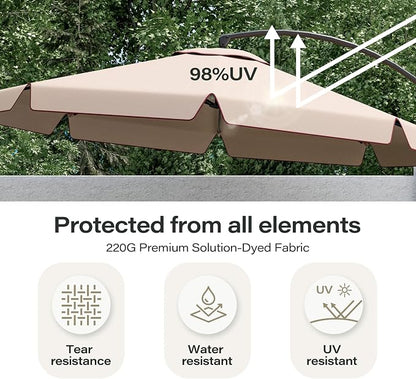 11ft Patio Cantilever Umbrella - Image 5