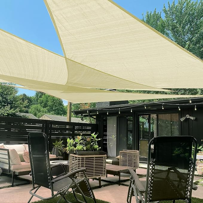 LOVE STORY Custom Size 6' x 6' x 8.5' Sun Shade Sail by LOVESTORY