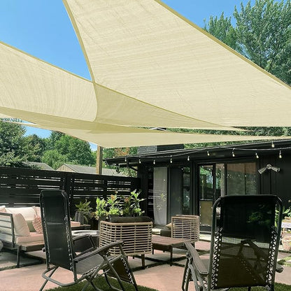 LOVE STORY 12' x 12' x 12' Triangle Sun Shade Sail by LOVESTORY