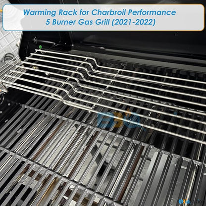 Warming Rack Grill Parts for Charbroil Performance 5 Burner 463448021 463450022 463455021 463449021 463458021, G429-0001-W1 Grill Swing Away Grid for Charbroil Grill Replacement Parts