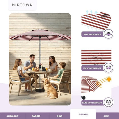 MIDTOWN UMBRELLAS The Lean 8 Feet Outdoor Umbrella - Image 5