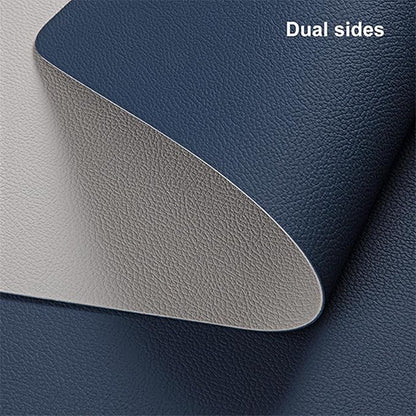 Myir JUN Table Runner Double Sided Vinyl Runner Table 72 Inch Long Runner for Table Washable Waterproof Non-Slip for Home Decorations Light Gray Blue,12 x 72 inch