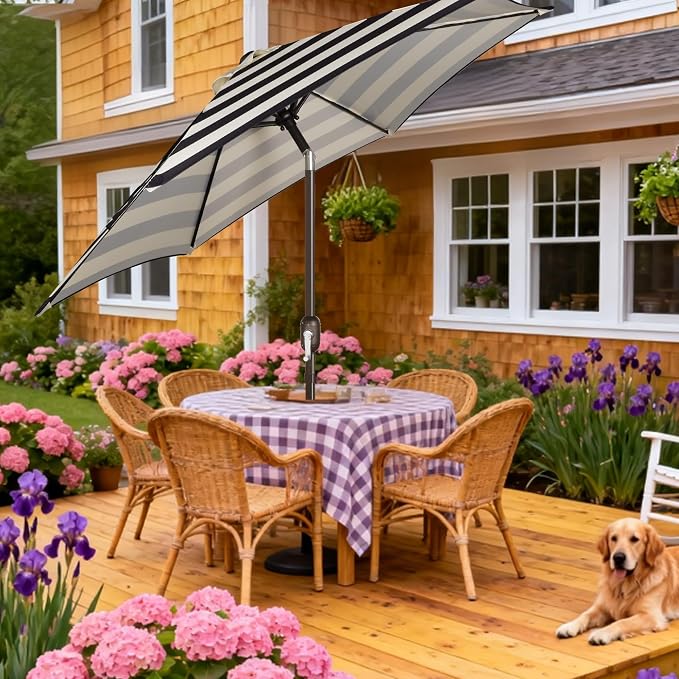 7.5 ft Patio Umbrella, Yard Umbrella, Outdoor Market Umbrella - Image 7