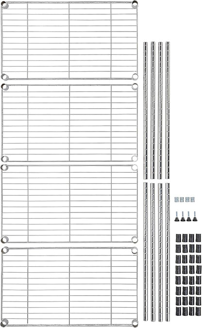 Amazon Basics 4-Shelf Adjustable Storage Shelving Unit - Image 8